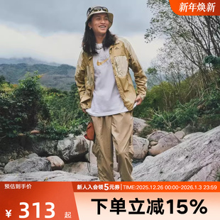 25冬新款 HJ1991 卡其梭织宽松工装 收口运动长裤 297 裤 Nike耐克男裤