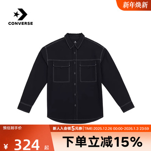 023 衬衣MCH629 Converse匡威2025秋新款 男子简约潮流绿色休闲长袖