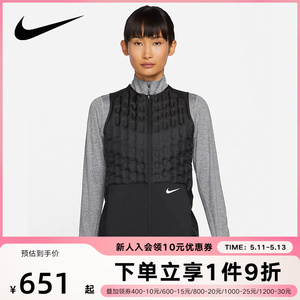 耐克羽绒马甲女装外套秋冬季内胆背心运动服户外保暖DD6064-010