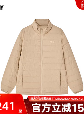 PONY波尼冬季新款羽绒服运动休闲外套轻户外女生 243W2OF32KK