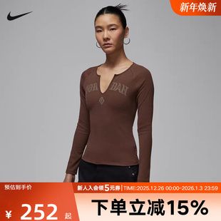 216 新年系列春紧身休闲针织上衣IQ3964 Jordan耐克女子长袖 针织衫