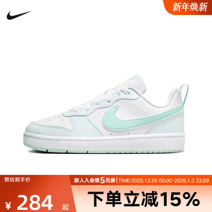 板鞋 FZ3539 COURT 休闲低帮运动鞋 100 BOROUGH大童鞋 NIKE耐克女鞋