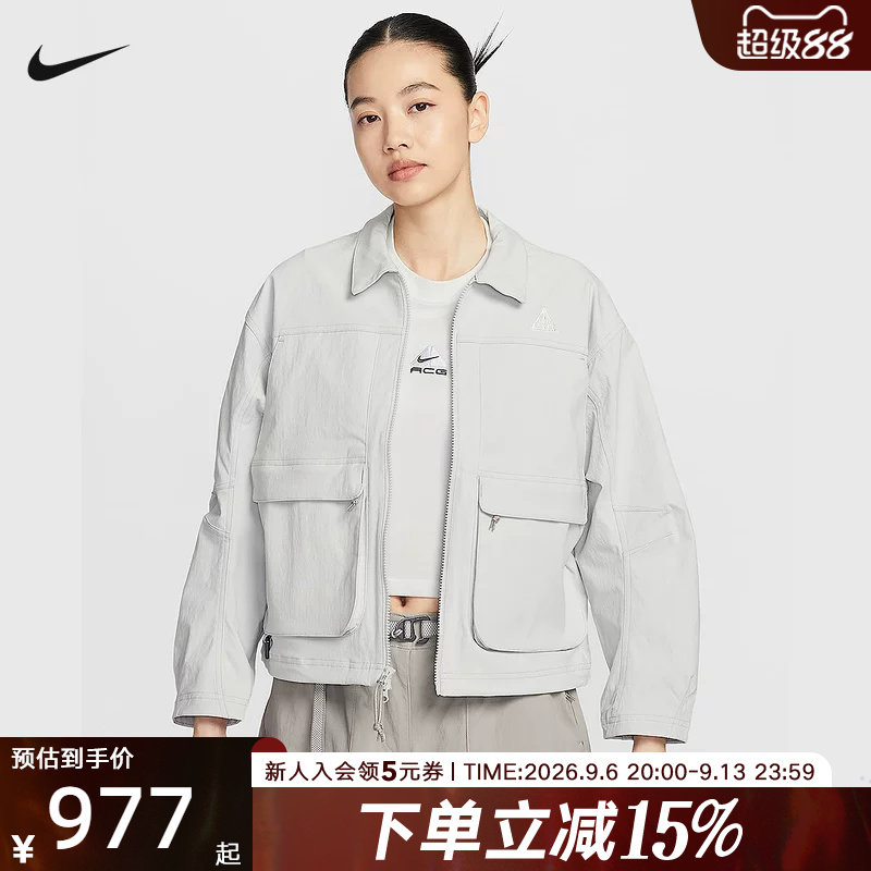 NIKE耐克女外套26春ACG户外防泼水机能风梭织工装夹克 HV0584-025图片