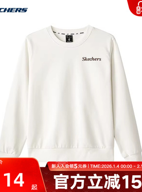 Skechers斯凯奇冬季新款女动休闲圆领针织套头卫衣 L324W050/0074