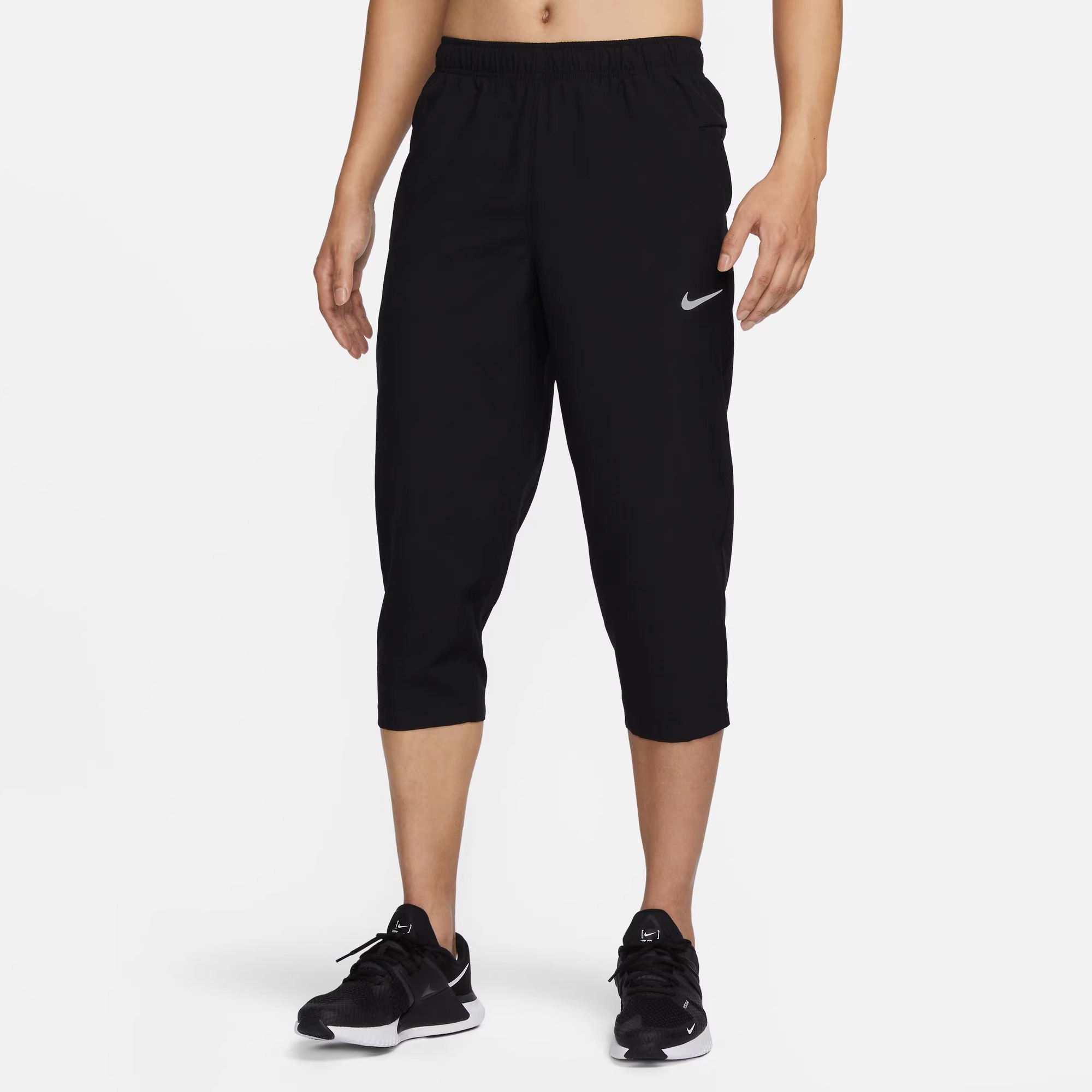 Nike耐克黑色长裤小脚裤DRI-FIT 男子速干训练七分裤FB7503-010