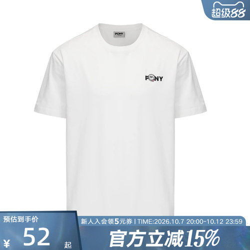 Pony波尼短袖索罗娜凉感时尚百搭运动舒适休闲T恤 252U2AT01RW