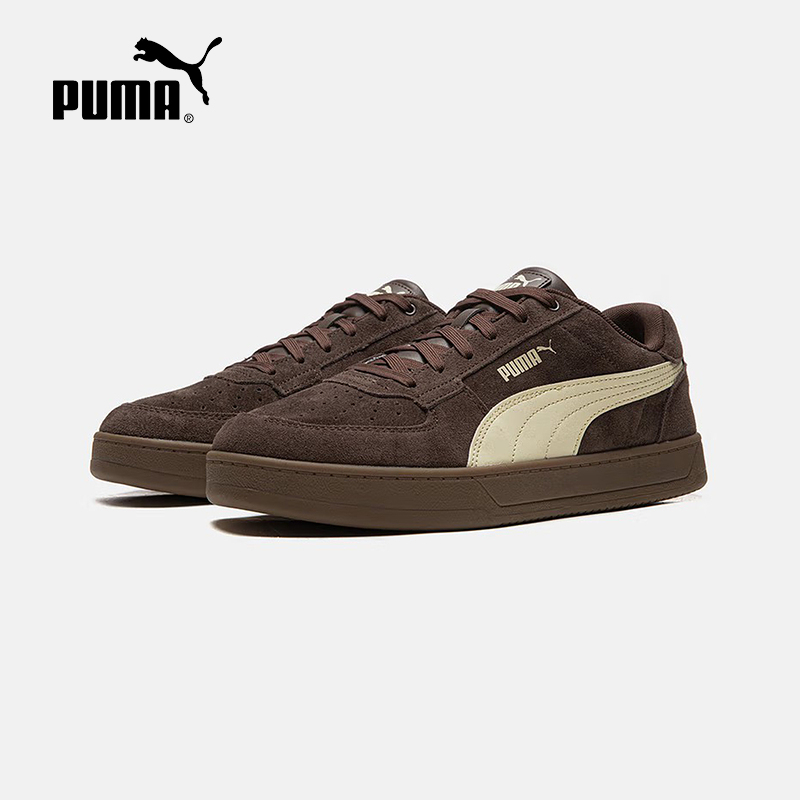 PUMA彪马男鞋女鞋冬季鞋子新款CAVEN板鞋休闲鞋棕色运动鞋402217