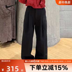 26春新年款 IF0322 直筒裤 刺绣小标运动长裤 IQ3829 阔腿裤 耐克女裤