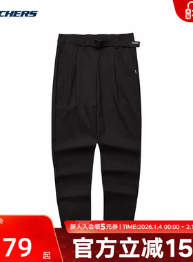 Skechers斯凯奇春季女子舒适运动休闲户外梭织长裤 L124W023/0018