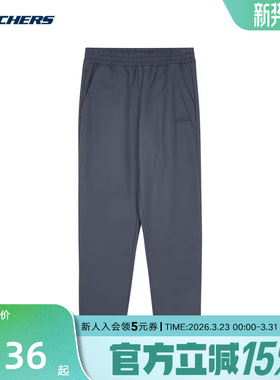 Skechers斯凯奇男子运动裤休闲舒适直筒裤梭织长裤 L324M064/026R