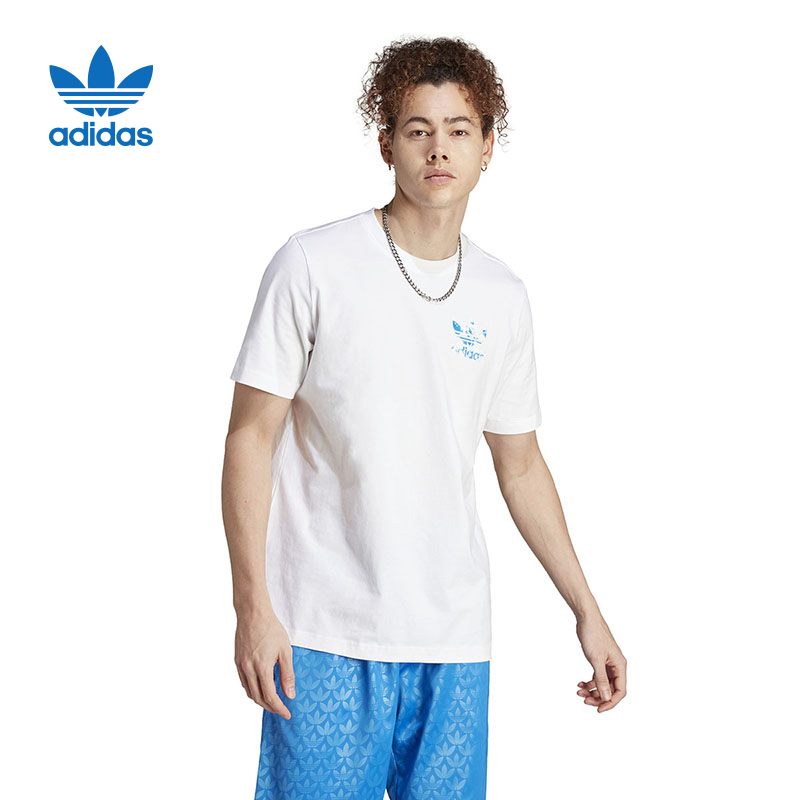 adidas阿迪达斯短袖男T恤2023秋季新款三叶草半袖舒适透气II8169