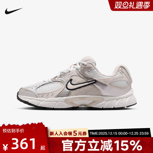 耐克男女童鞋NIKE V5 RNR透气运动鞋网眼轻便复古跑鞋HQ6411-102