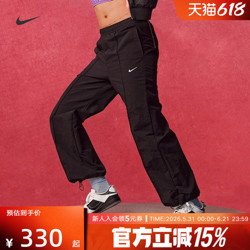 耐克拒水梭织中腰工装长裤