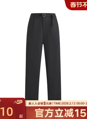 UA安德玛休闲裤秋冬女裤直筒宽松梭织工装长裤运动裤6010040-001
