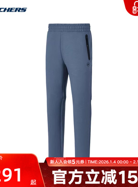 Skechers斯凯奇春季男款长裤中腰休闲运动裤 P125M028/0479