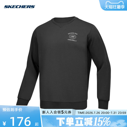 Skechers斯凯奇男子春运动亲肤休闲套头衫卫衣P424M043/0018