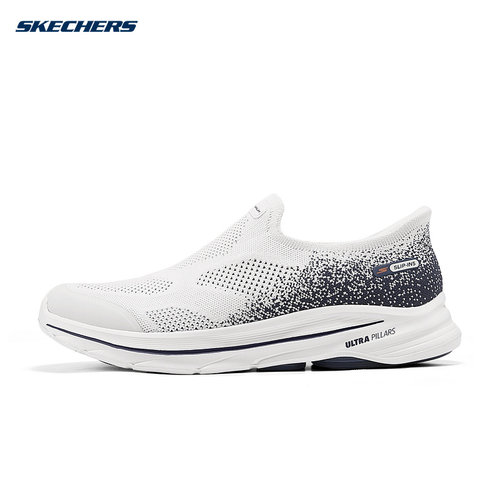 Skechers斯凯奇男士甄子丹同款时尚舒适闪穿休闲健步鞋216784/WNV