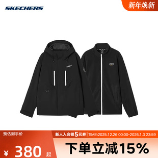 0018 L324M148 Skechers斯凯奇冬季 男子户外登山徒步防风保暖外套