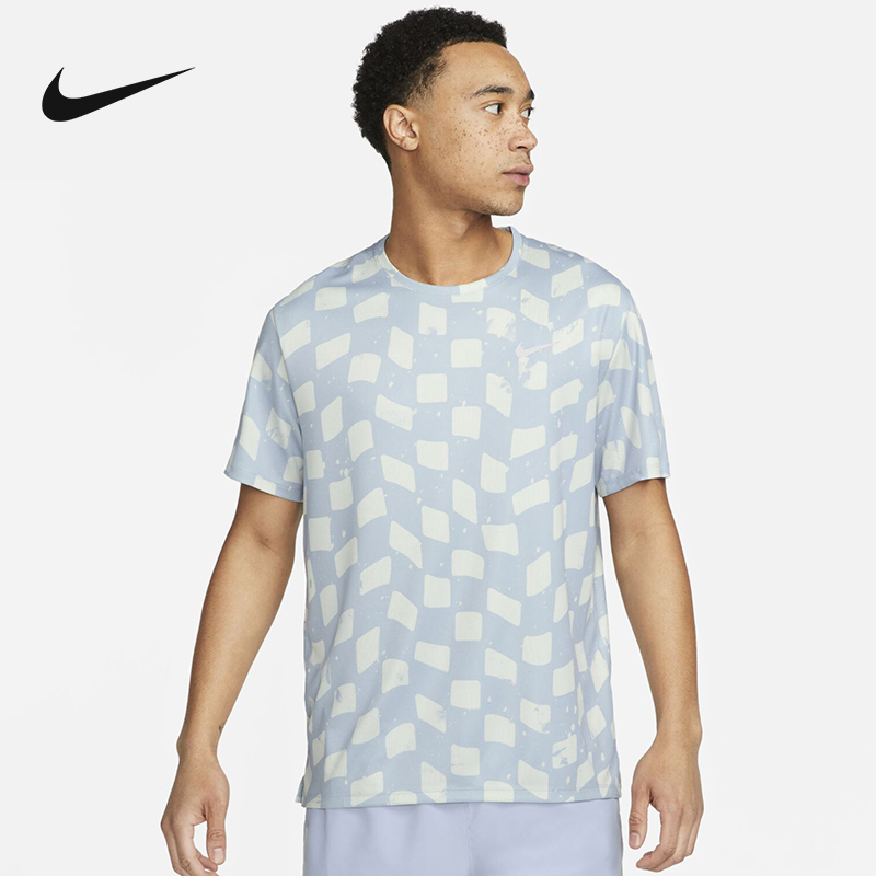 NIKE耐克男子运动短袖DRI-FIT MILER速干跑步训练T恤DX0871-479 运动服/休闲服装 运动T恤 原图主图