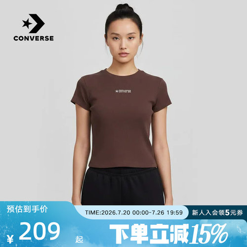 Converse匡威2026夏女士运动休闲圆领百搭时尚短袖T恤 WCJ768-PF9
