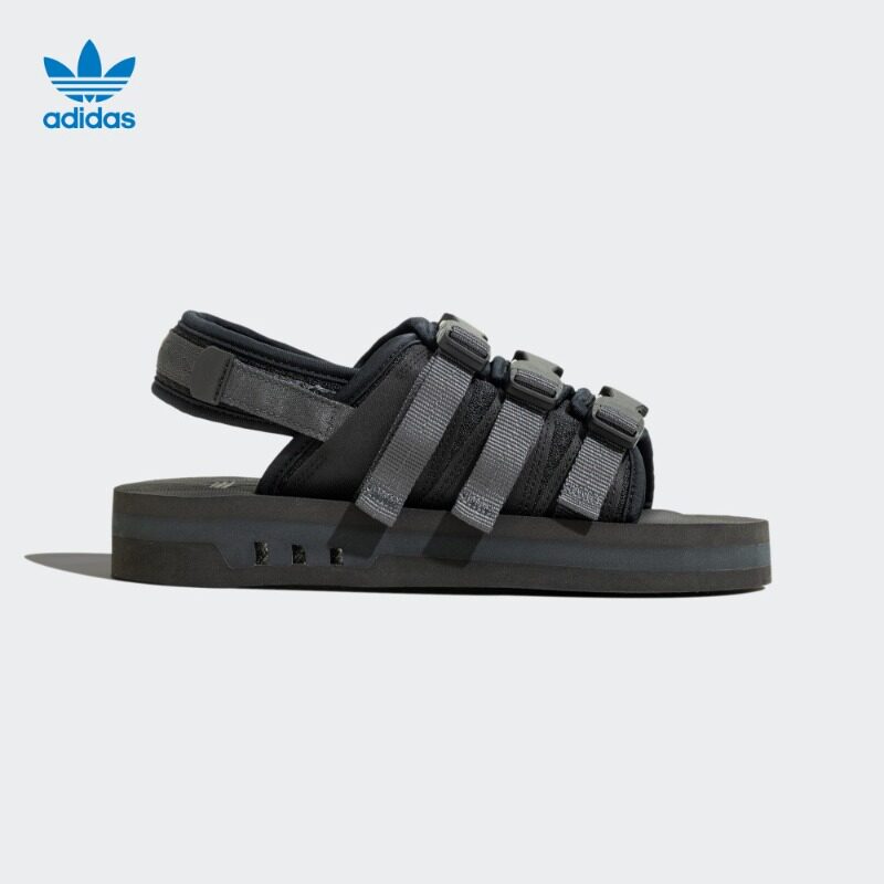 Adidas阿迪达斯三叶草男拖鞋2023夏新款休闲运动沙滩鞋凉鞋IG0629
