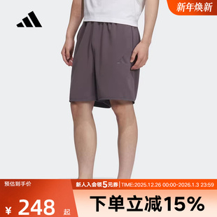 裤 男子运动休闲短裤 子JL6075 男针织短裤 adidas阿迪达斯夏季