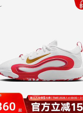 Nike耐克男女大童鞋新款ISOFLY运动鞋缓震实战篮球鞋FN4384-102