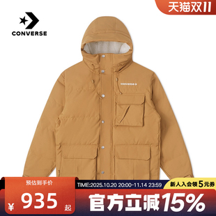 converse匡威男女冬季 A02 多口袋连帽保暖羽绒服休闲外套10026917