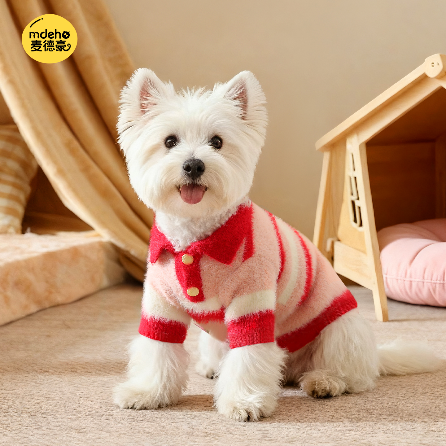 狗狗衣服秋冬款小型犬冬季保暖泰迪比熊博美宠物狗狗冬天两脚毛衣