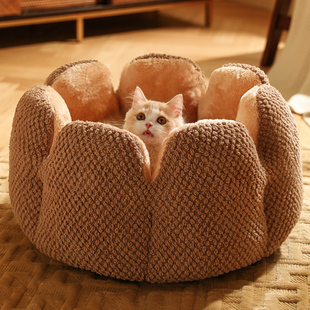 保暖猫咪睡觉四季 猫窝冬季 通用中型小型犬狗窝垫子可拆洗宠物用品