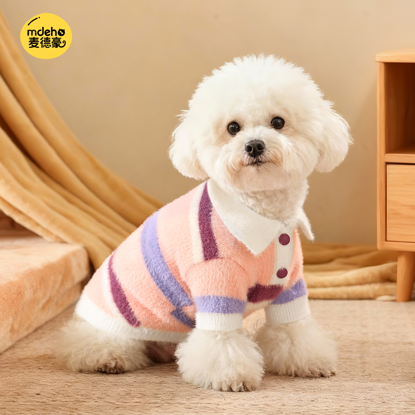 宠物狗衣服2025新款小型犬冬季保暖泰迪比熊宠物狗狗冬天两脚毛衣