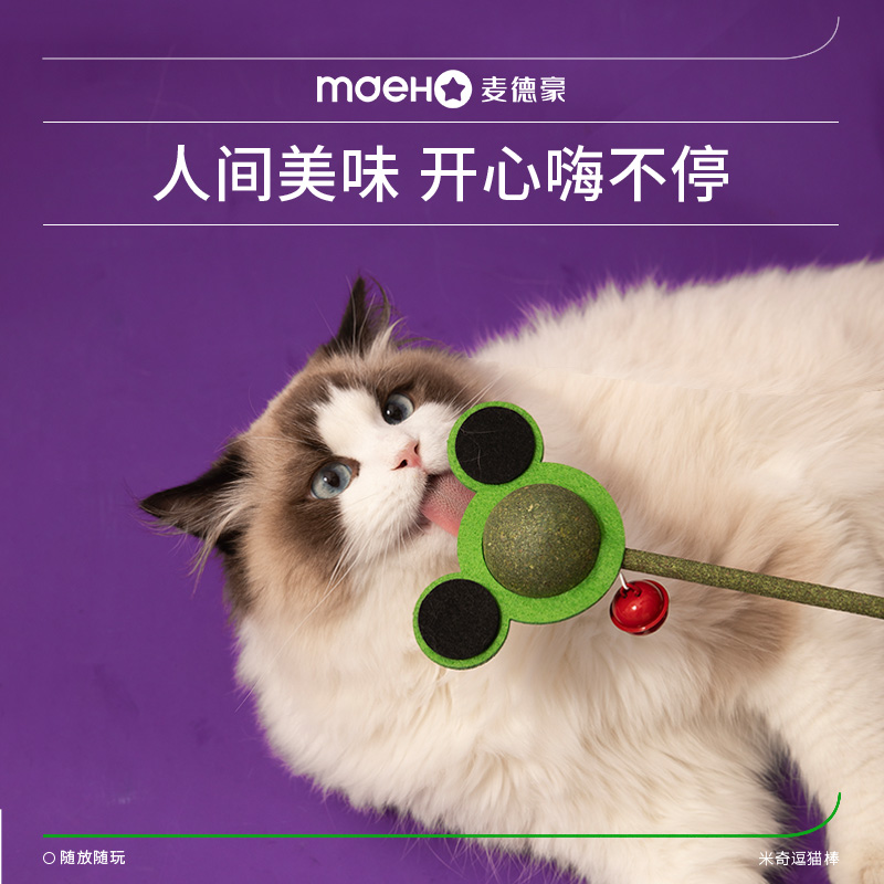 质量好的逗猫棒薄荷球玩具零食磨牙洁齿毛猫咪自嗨解闷宠物用品