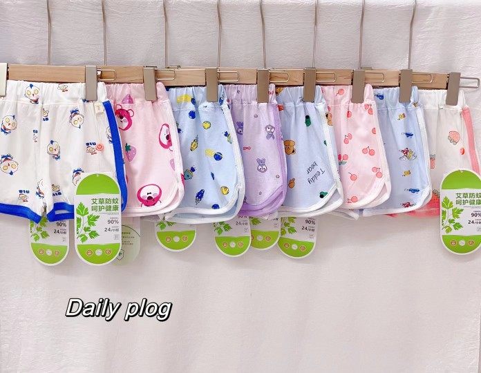 清仓彤蓓佳夏季流星雨短裤沙滩裤儿童艾草包边短裤男童女童