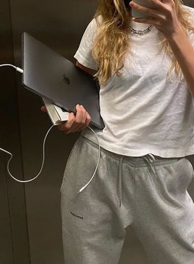 THELITT  kendall&jennie同款版型升级全棉短袖T恤基础外穿内搭女