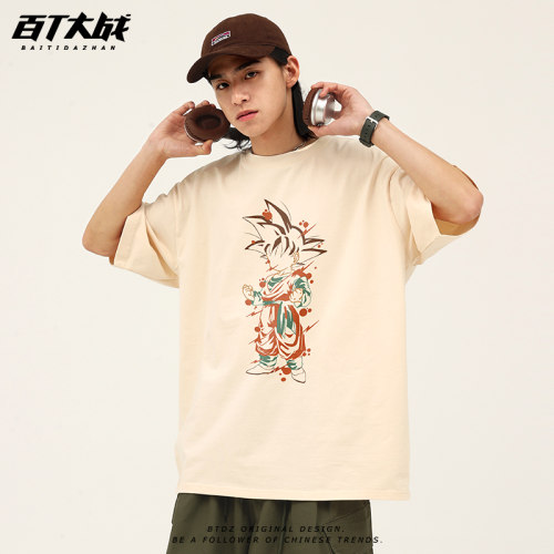 龙珠短袖T恤青少年纯棉宽松