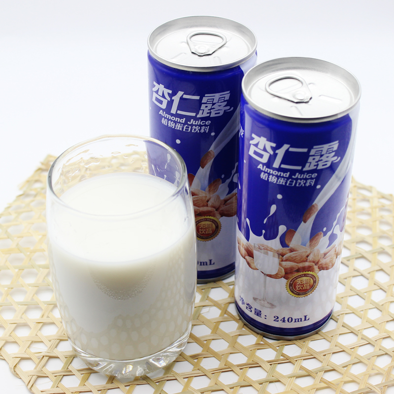 阿尔发杏仁露24瓶/箱植物蛋白饮料糖尿饼病人食品饮料糖尿人食品