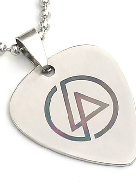 沃森GsusMusic金属朋克钛钢拨片项链◆Linkin Park林肯公园 包邮