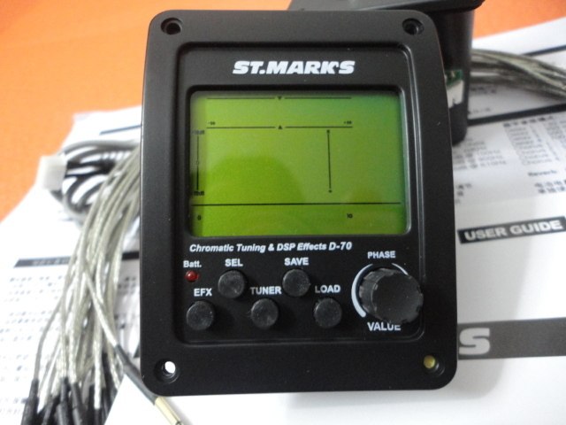 正品St. Mark’s D70 B BAND圣马可 数字吉他拾音器 效果器调音器