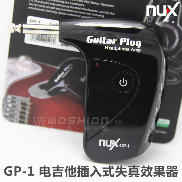 NUX GP-1电吉他金属失真综合效果器 插入式耳机放大器 乐器/吉他/钢琴/配件 耳机放大器 原图主图