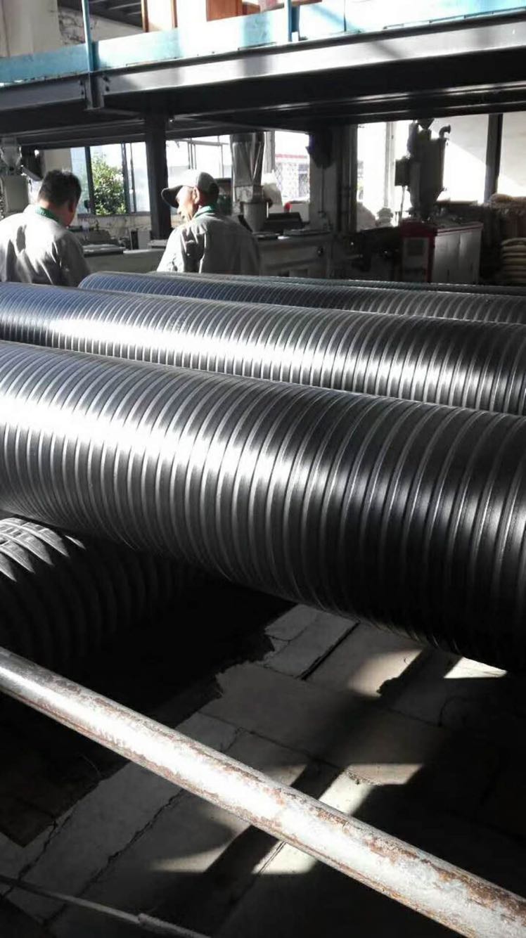 hdpe钢带增强螺旋缠绕管 双壁波纹管  排污管下水管a型管(中空壁)