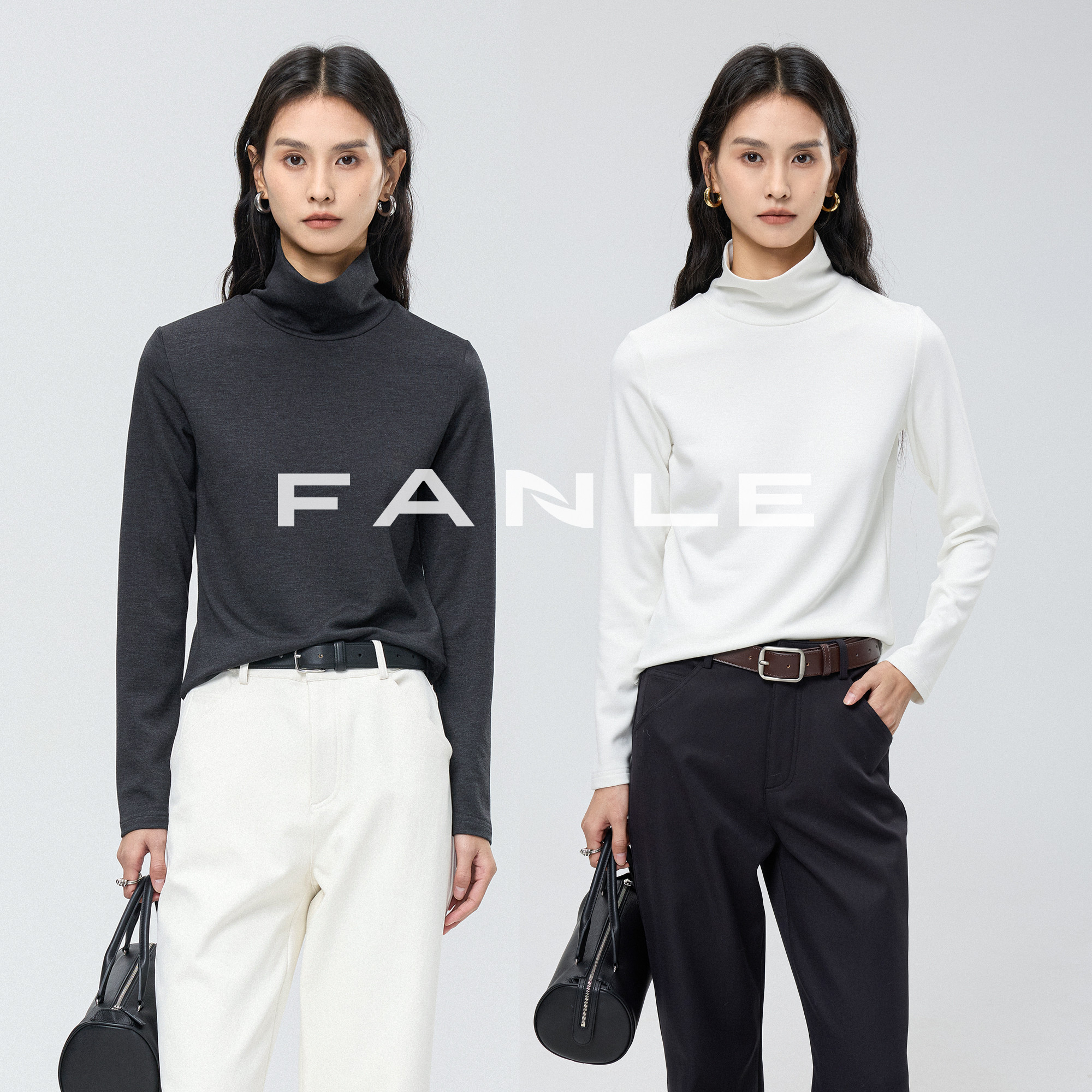 FANLESTUDIOS醋酸羊毛加绒T恤