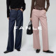 牛仔裤 FANLE 彩牛风斜纹肌理直筒裤 棉复古法工裤 STUDIOS天丝羊毛