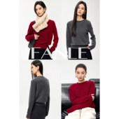 短款 FANLE 毛衣 轻奢荃羊绒R W风圆领宽松长袖 STUDIOS 长期主义