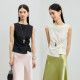 设计感上衣气质显瘦时髦无袖 FANLE STUDIOS进口三醋酸凉爽修身 T恤