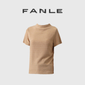 断码 T恤 长袖 清仓不退换 进口醋酸小颗粒肌理舒适微弹半高领短袖