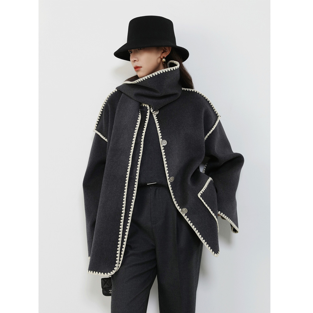 FANLESTUDIOS羊毛双面呢大衣