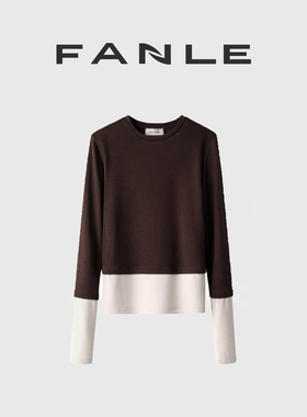 断码清仓不退换 冬季加厚抓绒醋酸羊毛轻奢神T亲肤及简MIU风T恤