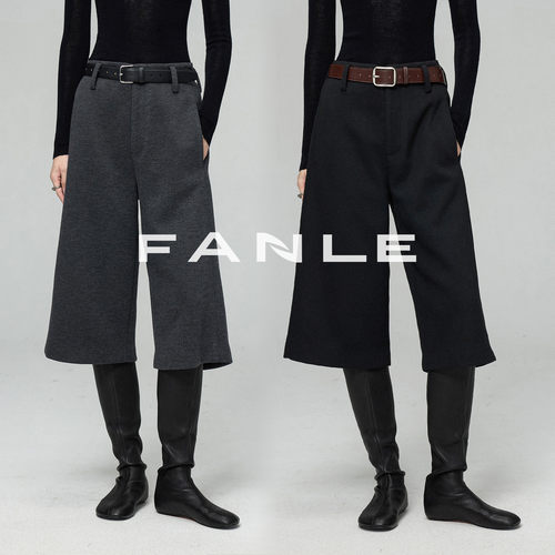 FANLESTUDIOS羊毛加厚七分裤