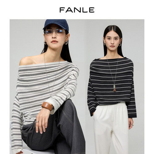FANLESTUDIOS羊毛一字领毛衣