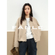 FANLE STUDIOS复古巴恩风时髦气质百搭简约短款 MIU风翻领夹克外套